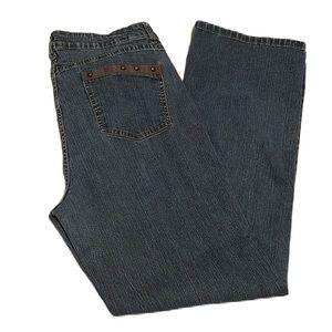 Parallel, 5-Pocket, Belt Loops, Straight Leg Jeans, Size 14